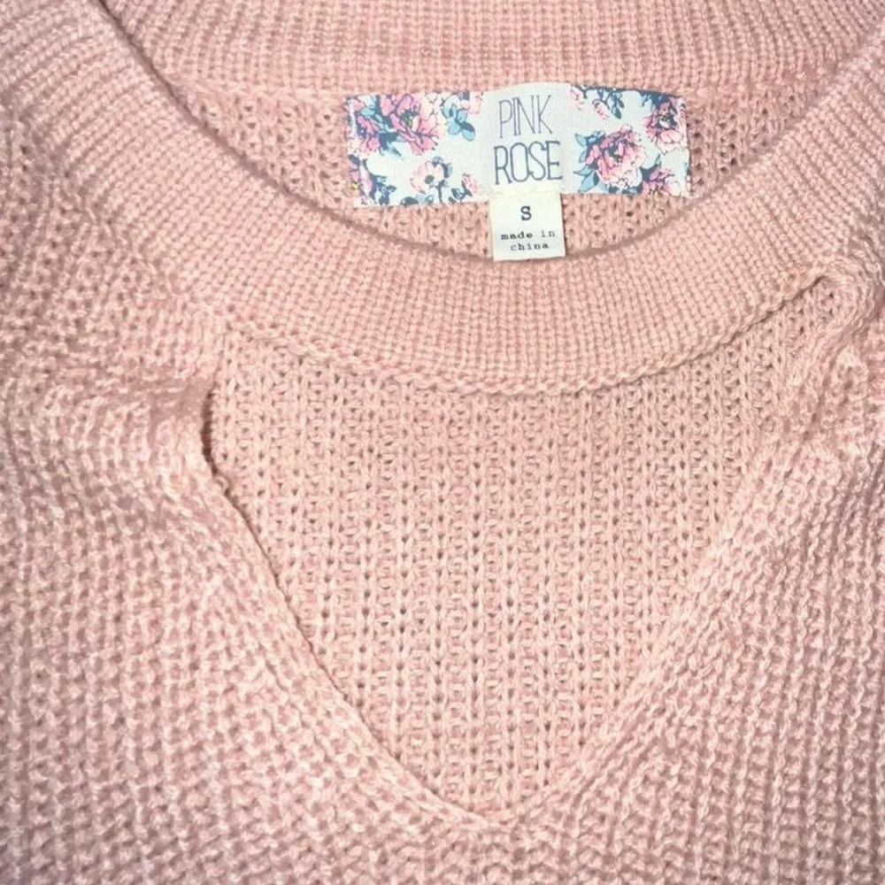 Pink Rose Blush Crew Neck Sweater​ - Picture 2 of 5